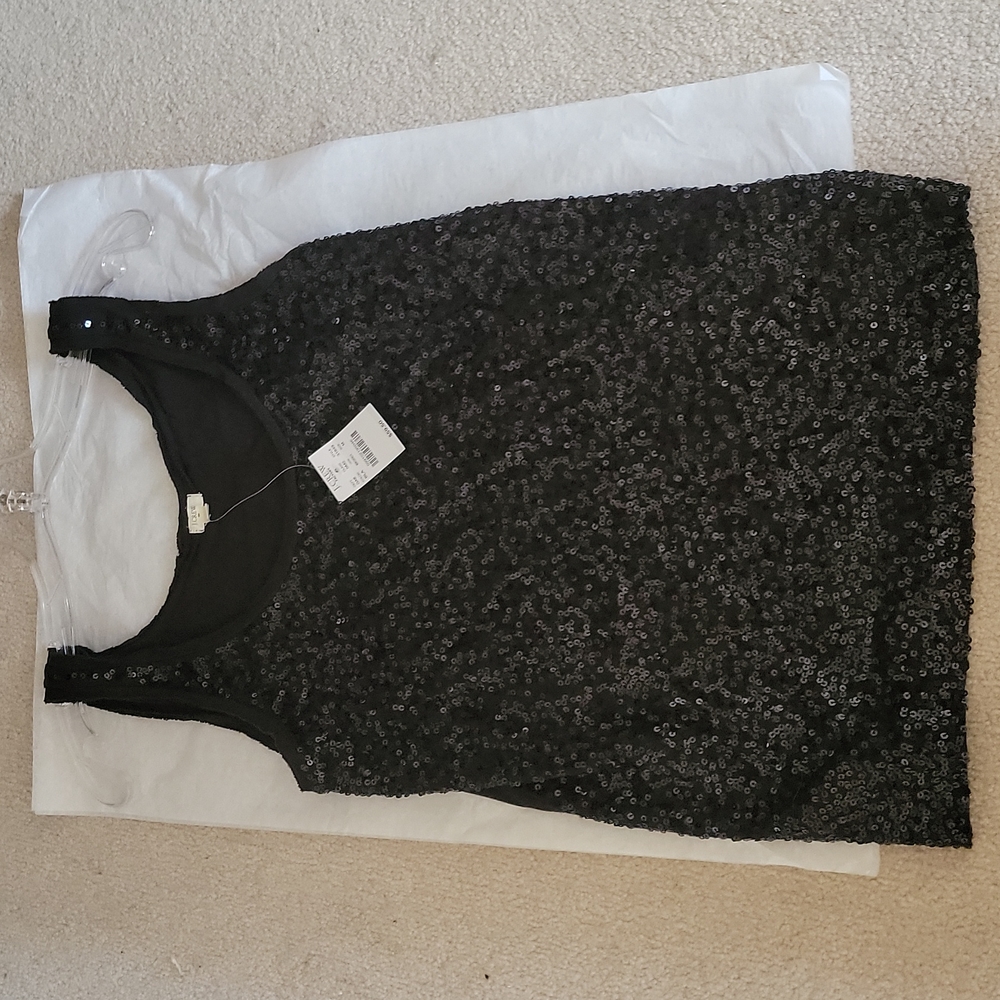 J Crew glitter tank top